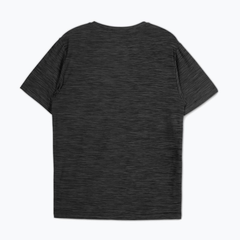 Herren Pitbull Small Logo Casual Sport schwarz melange t-shirt 5