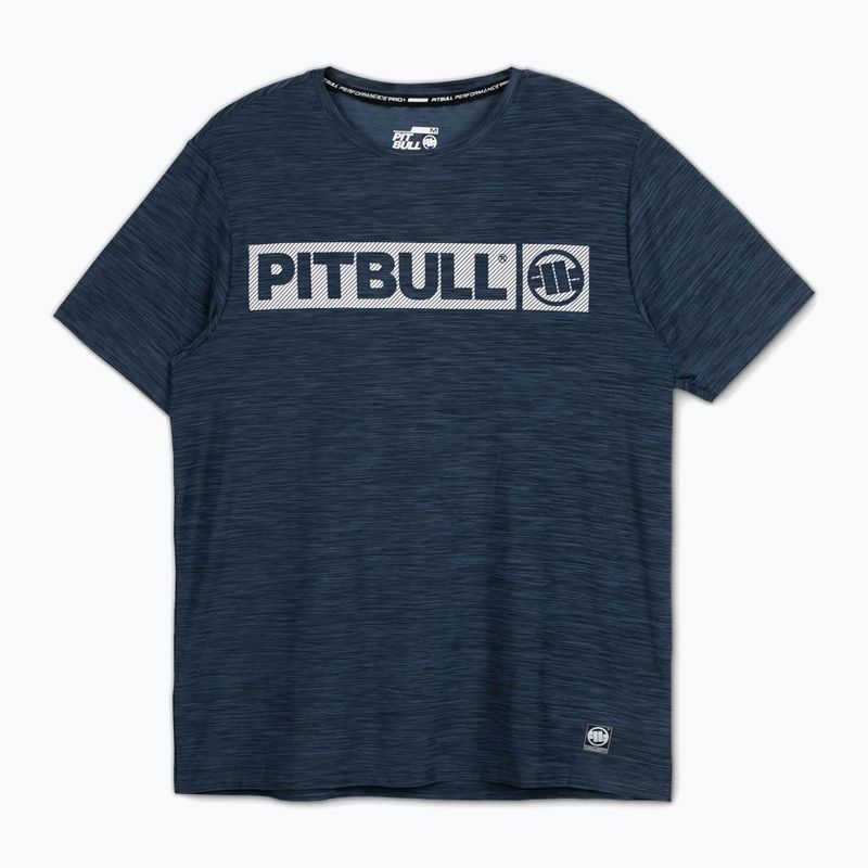Herren Pitbull Hilltop Casual Sport T-shirt navy melange 4