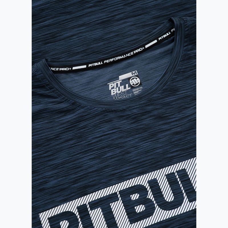 Herren Pitbull Hilltop Casual Sport T-shirt navy melange 6