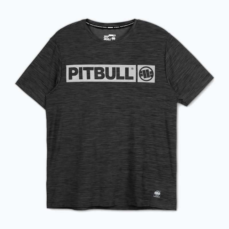 Pitbull Hilltop Casual Sport schwarz melange Herren-T-Shirt 4