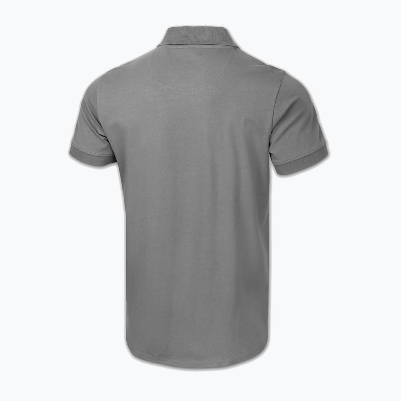 Herren Pitbull Polo Jersey Small Logo grau 2