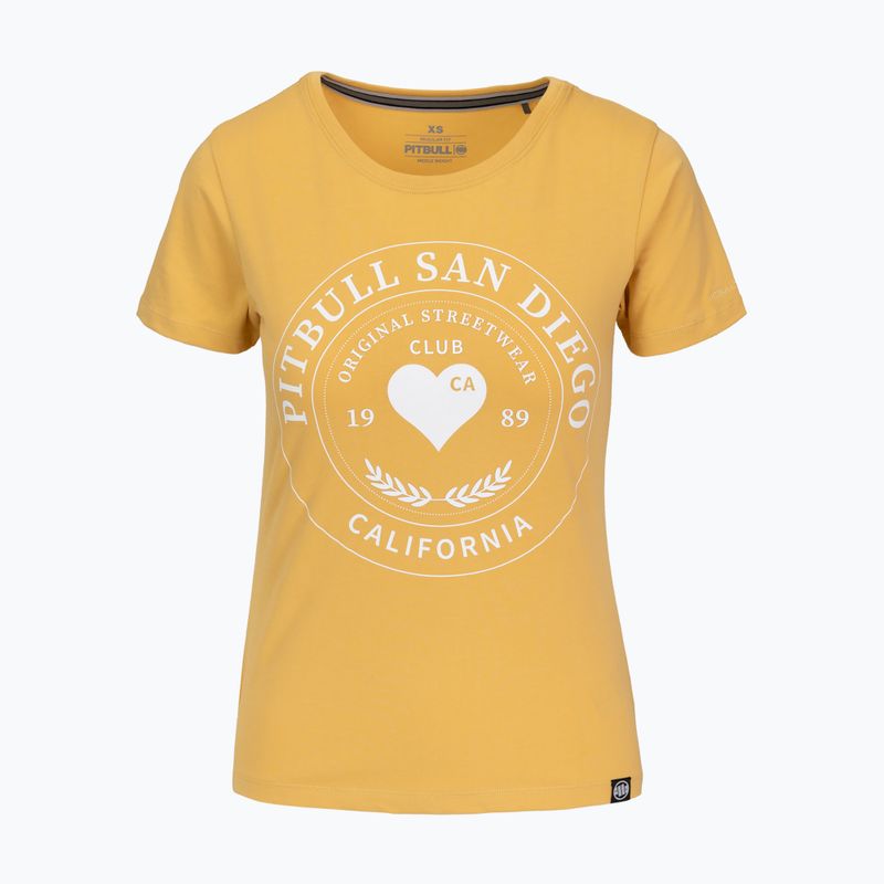 Shirt Damen Pitbull Heartie pale yellow 4
