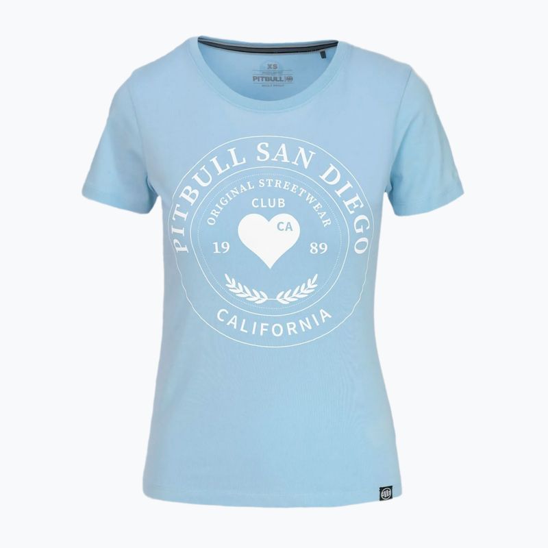 Shirt Damen Pitbull Heartie light blue
