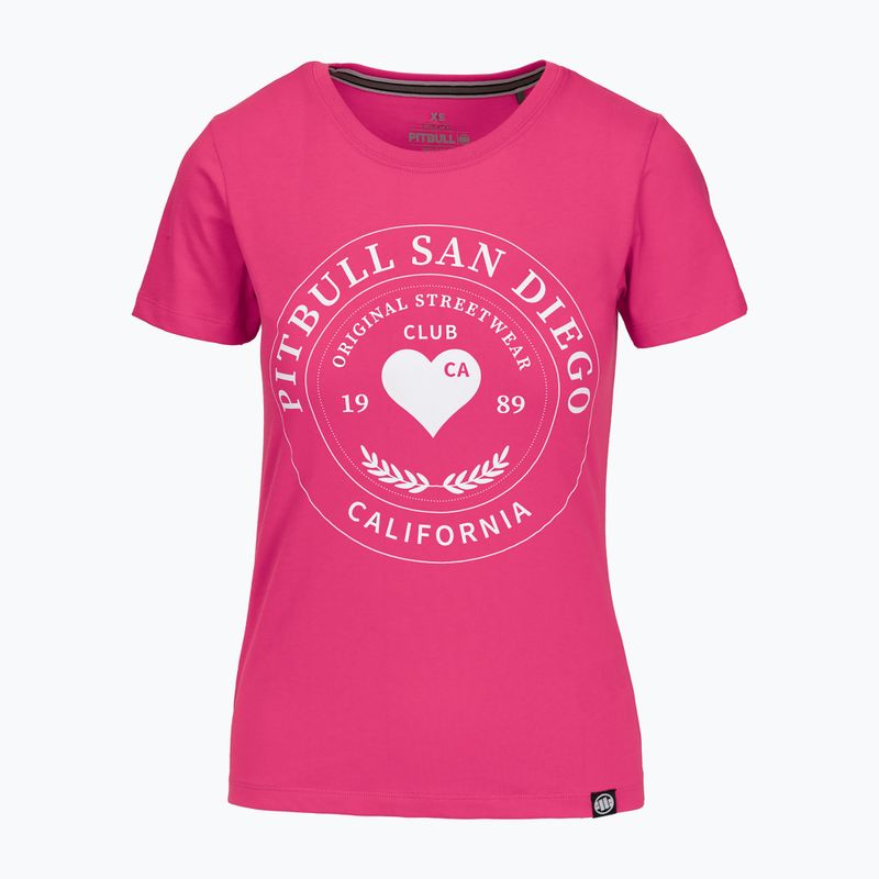 Shirt Damen Pitbull Heartie raspberry red 5