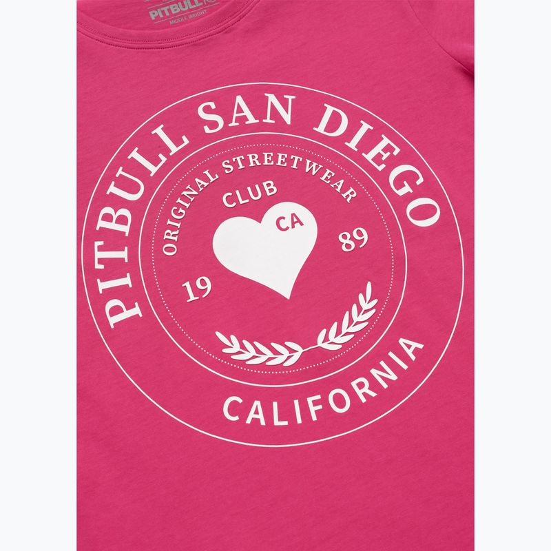 Shirt Damen Pitbull Heartie raspberry red 8