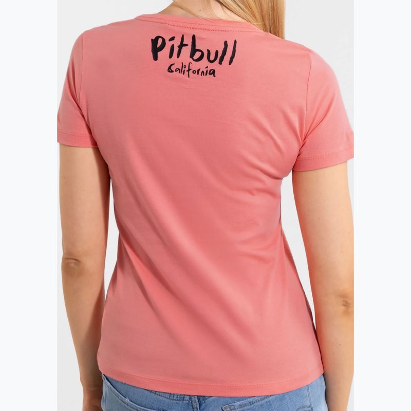Shirt Damen Pitbull Watercolor coral 5