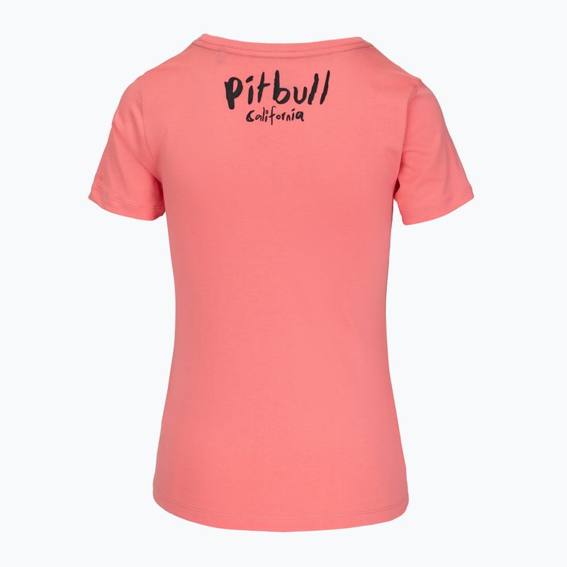 Shirt Damen Pitbull Watercolor coral 7