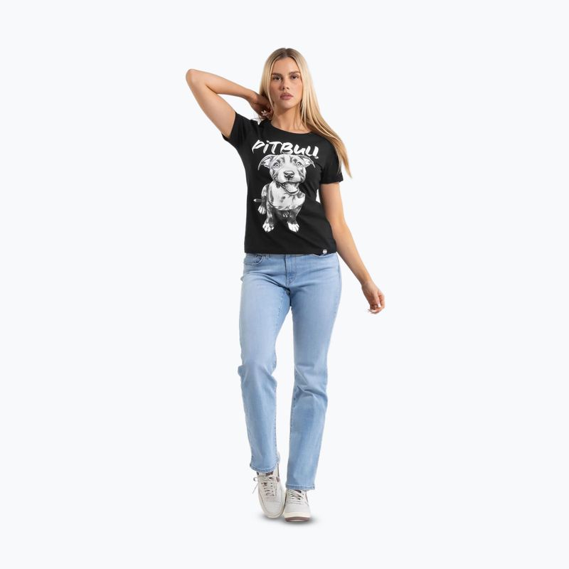 Shirt Damen Pitbull Puppy 2 black 2