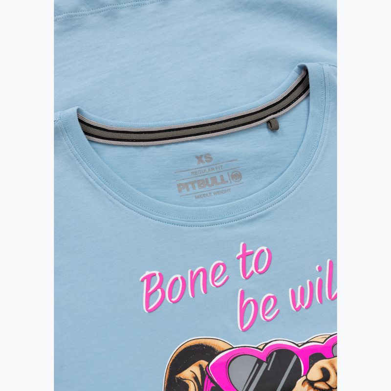 Shirt Damen Pitbull Synglasses Dog light blue 7