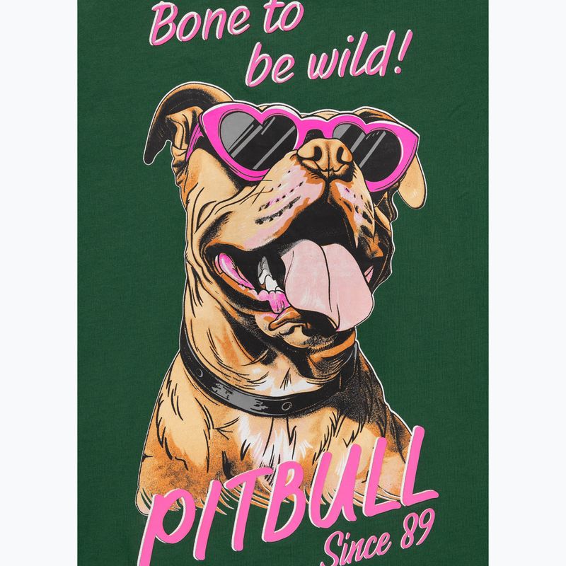 Shirt Damen Pitbull Synglasses Dog leaf green 8