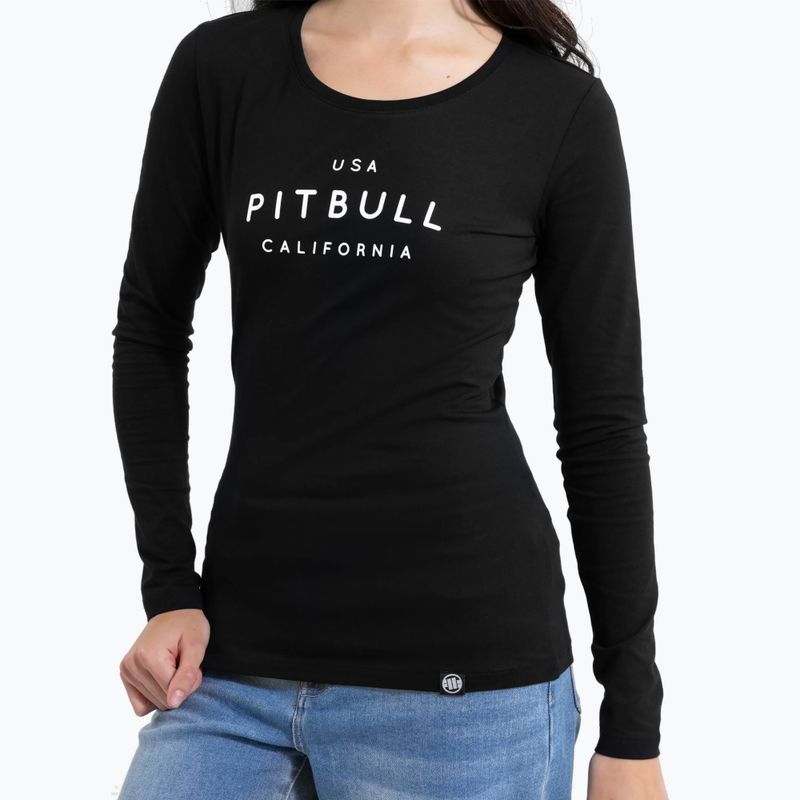 Longsleeve Damen Pitbull Usa Cal Slim Fit black 4