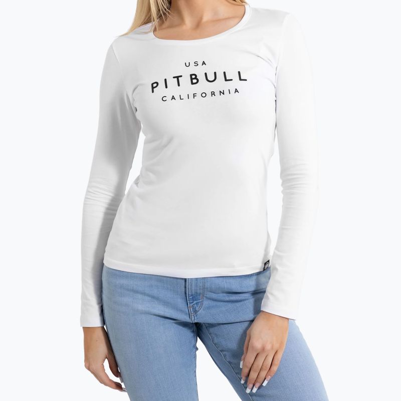 Longsleeve Damen Pitbull Usa Cal Slim Fit white 4