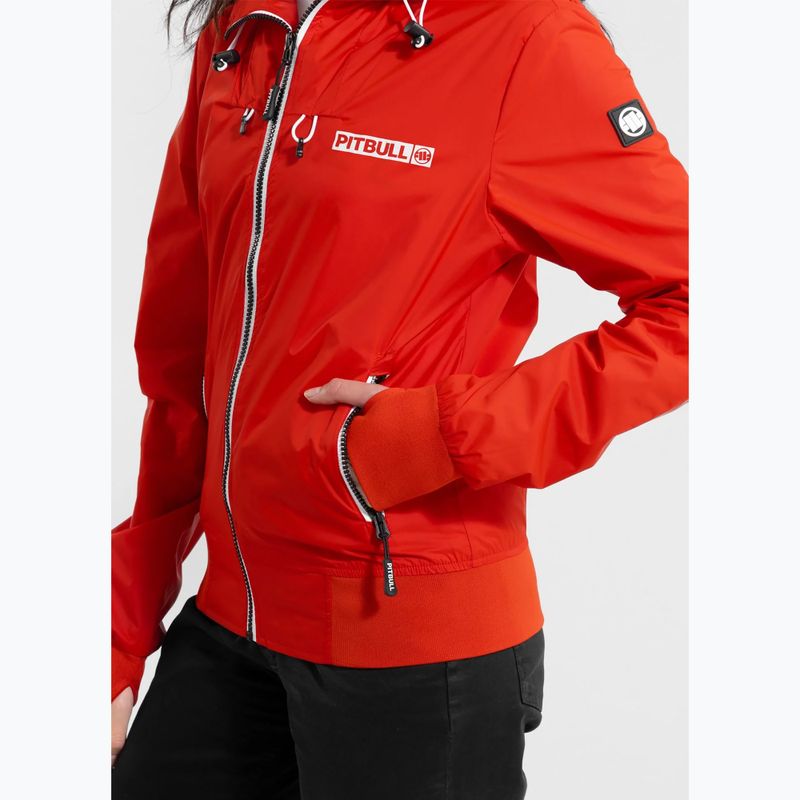 Pitbull Damenjacke Aaricia Hilltop Hooded Nylon feuerrot 4