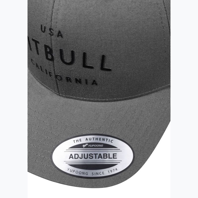 Pitbull Snapback ,,USA CAL" Classic Low Profile graphit Baseballkappe 4