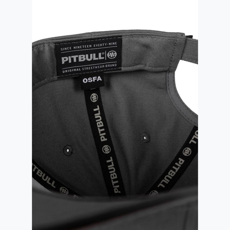 Pitbull Snapback ,,USA CAL" Classic Low Profile graphit Baseballkappe 6