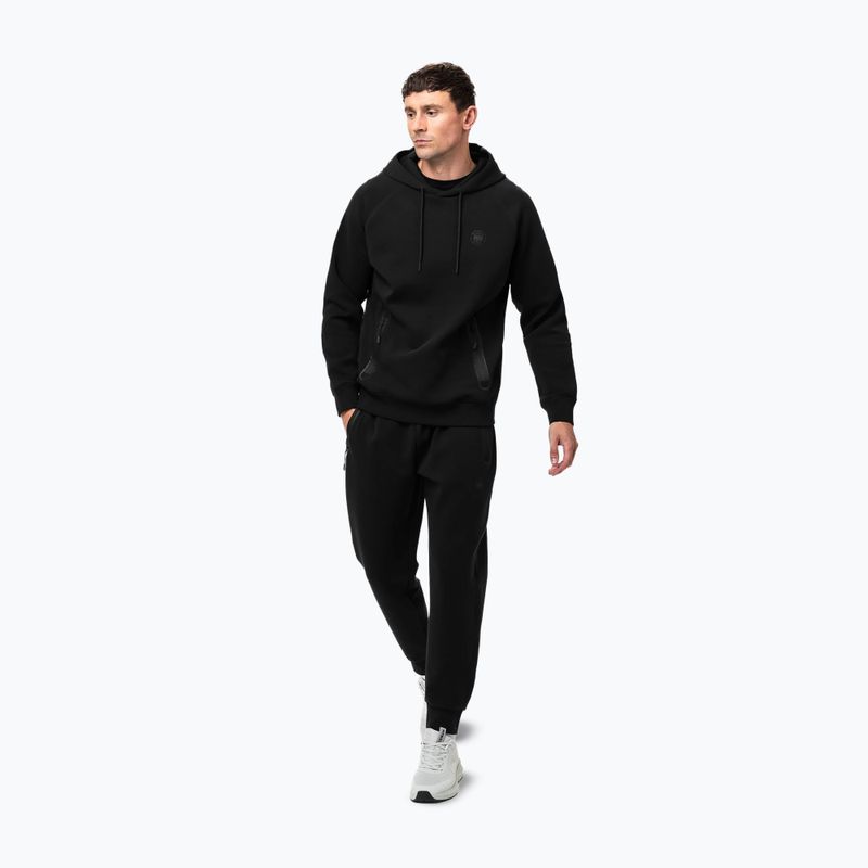 Herren Pitbull Dogwood Sweatshirt mit Kapuze schwarz 2