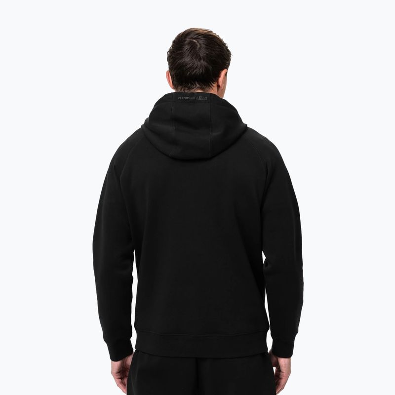 Herren Pitbull Dogwood Sweatshirt mit Kapuze schwarz 3