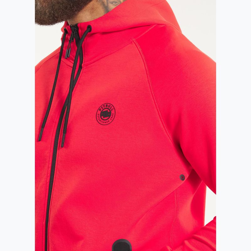 Hoodie Sweatshirt Herren Pitbull Dogwood Hooded Zip Sweatshirt fluo/red 5