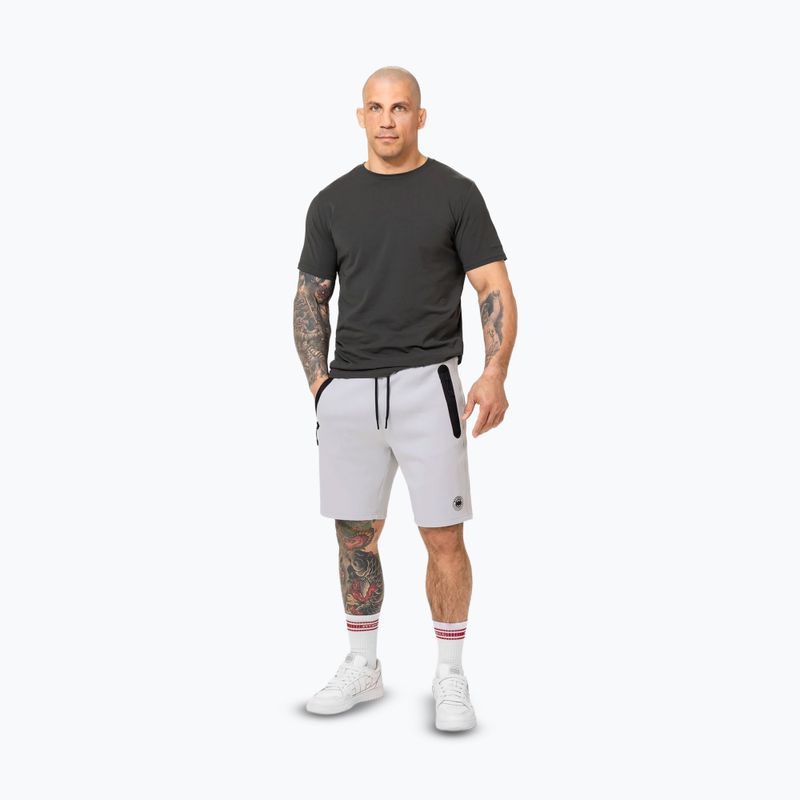 Pitbull Dogwood Sport Herren-Shorts weiß/blau 2