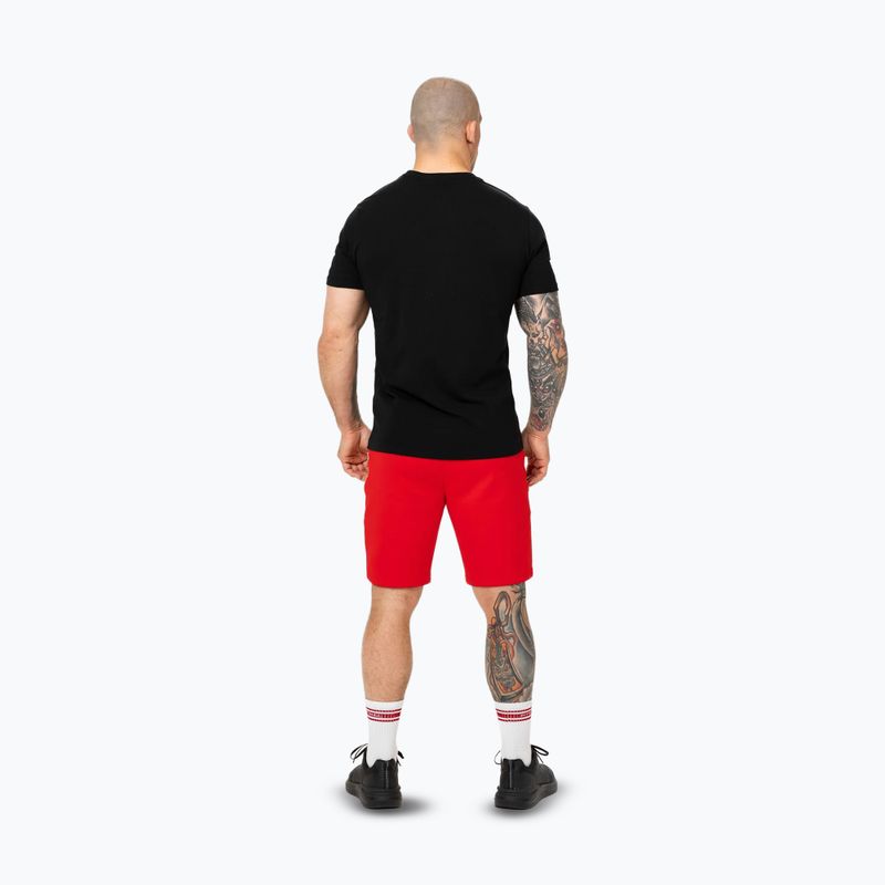 Pitbull Dogwood Sport fluo/rot Herren-Shorts 3