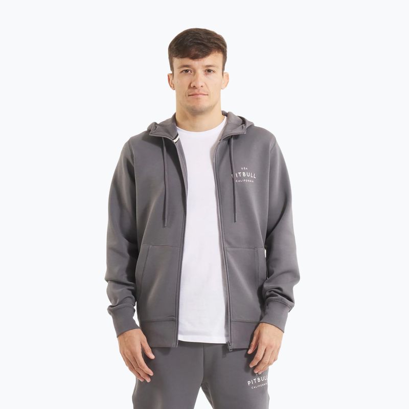 Hoodie Sweatshirt Herren Pitbull Sampson Hooded Zip Sweatshirt graphite