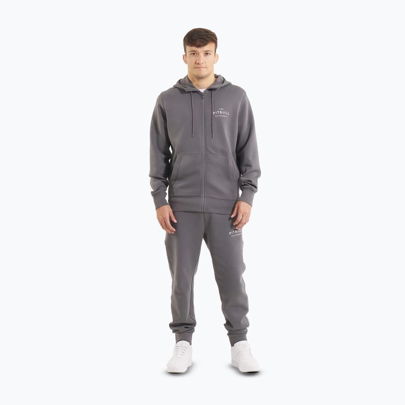 Hoodie Sweatshirt Herren Pitbull Sampson Hooded Zip Sweatshirt graphite 2
