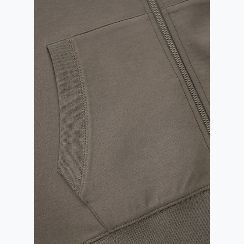 Herren Kapuzen-Sweatshirt Pitbull Sampson Hooded Zip Sweatshirt taupe 12