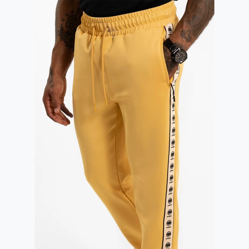 Hose Herren Pitbull Track Pants Powers pale yellow 4