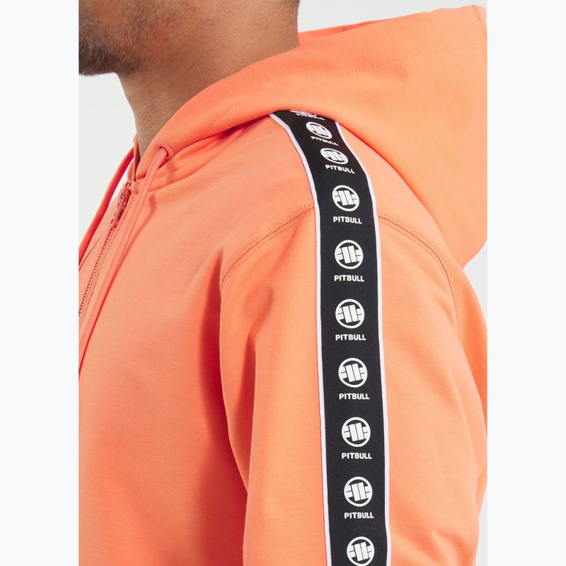 Hoodie Sweatshirt Herren Pitbull Tape Nugget Hooded Zip Sweatshirt bright salmon 4