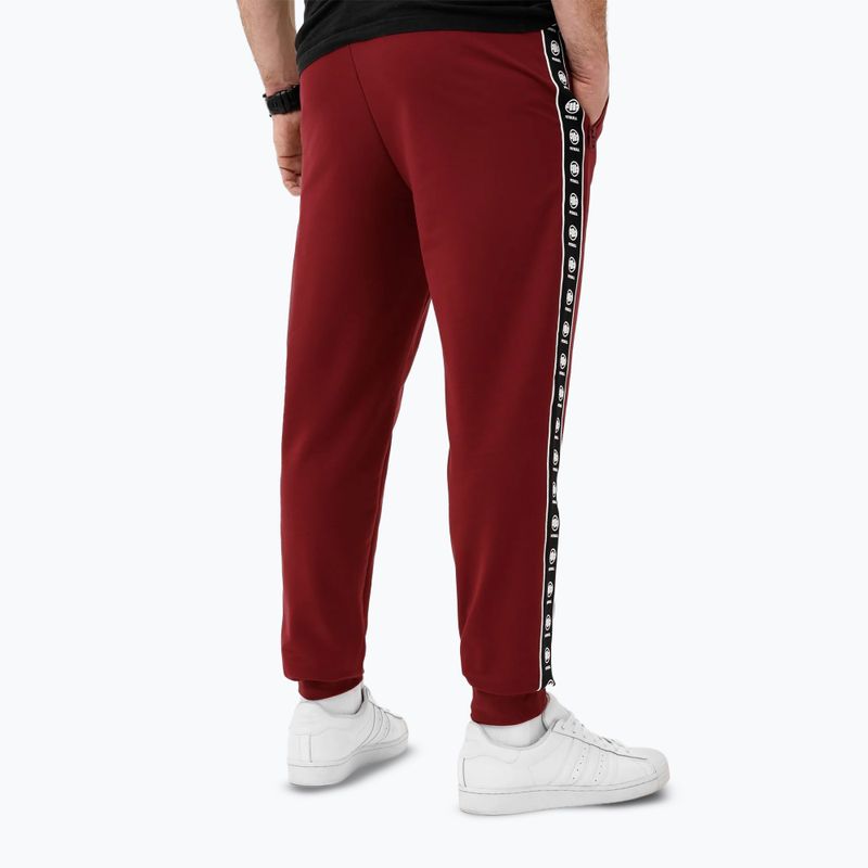 Hose Herren Pitbull Tape Nugget Jogging burgundy 2