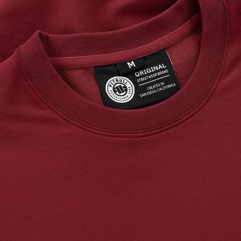 Herren Pitbull San Diego Ca Crewneck Sweatshirt burgunderrot 3