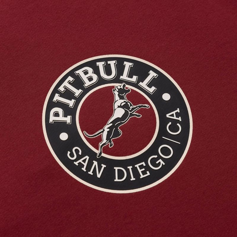 Herren Pitbull San Diego Ca Crewneck Sweatshirt burgunderrot 5