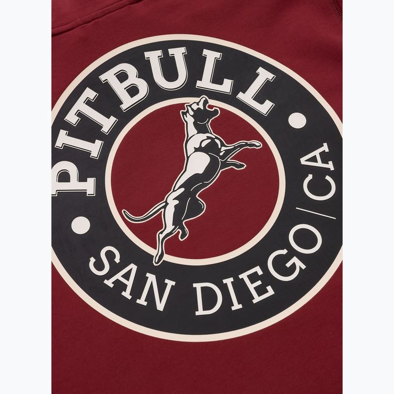 Herren Pitbull San Diego Ca Crewneck Sweatshirt burgunderrot 6