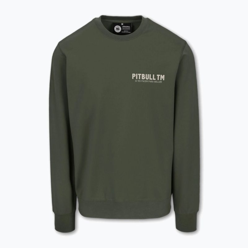 Hoodie Sweatshirt Herren Pitbull Paara Bellum Crewneck Sweatshirt old green 4