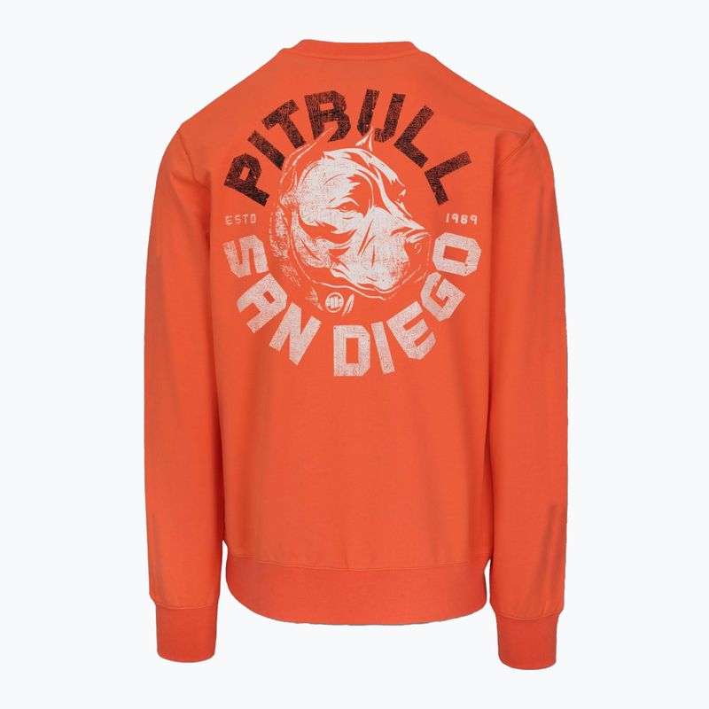 Herren Pitbull Dog Sd Crewneck Sweatshirt hell lachsfarben 2