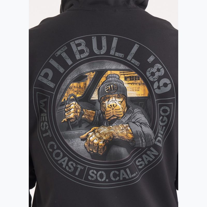 Hoodie Sweatshirt Herren Pitbull Driving Hooded Zip Sweatshirt black 4
