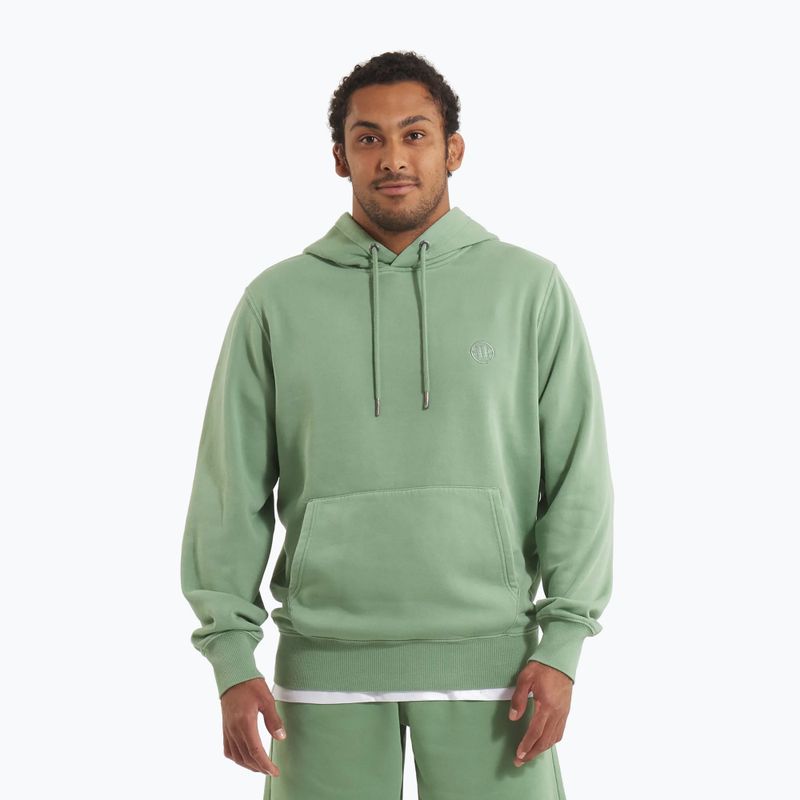 Hoodie Sweatshirt Herren Pitbull Lancaster 2 Hooded Sweatshirt washed green