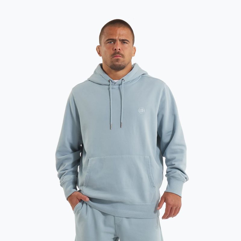 Hoodie Sweatshirt Herren Pitbull Lancaster 2 Hooded Sweatshirt washed blue