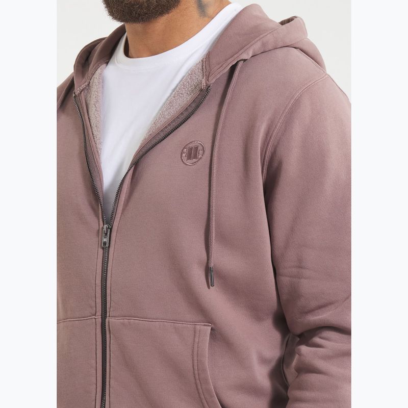 Hoodie Sweatshirt Herren Pitbull Lancaster 2 Hooded Zip Sweatshirt washed burgundy 4