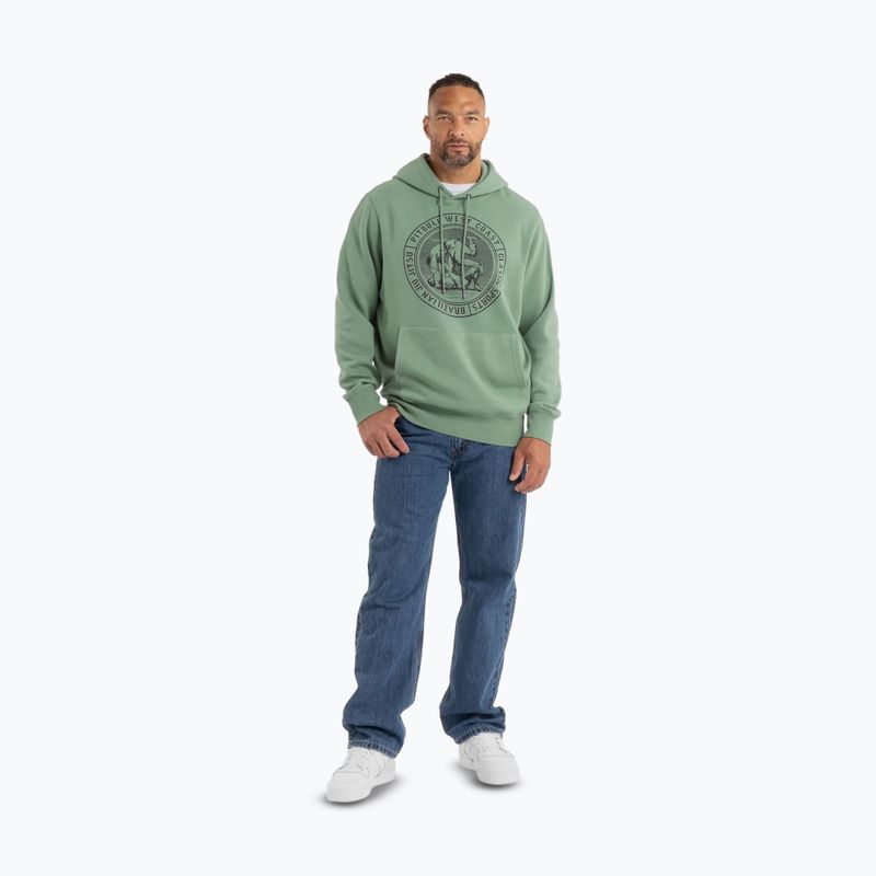 Hoodie Sweatshirt Herren Pitbull Vintage Bjj Hooded Sweatshirt washed green 2