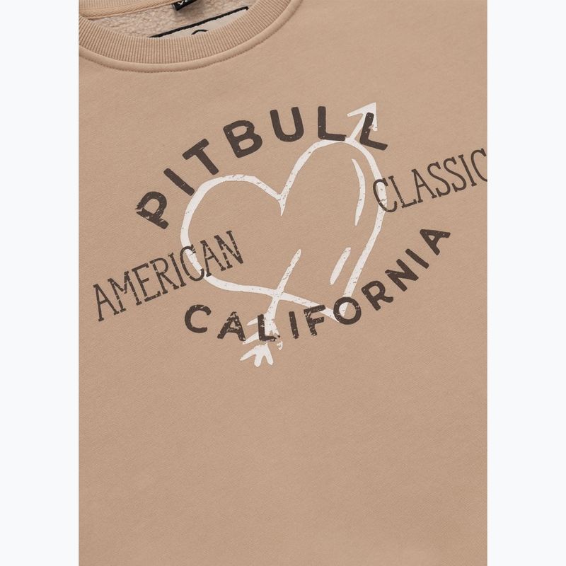Hoodie Sweatshirt Damen Pitbull Manzanita Heart Crewneck Sweatshirt sand 7