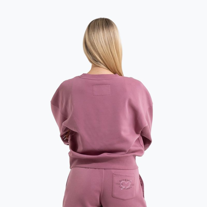 Hoodie Sweatshirt Damen Pitbull Manzanita Heart Crewneck Sweatshirt pink 3