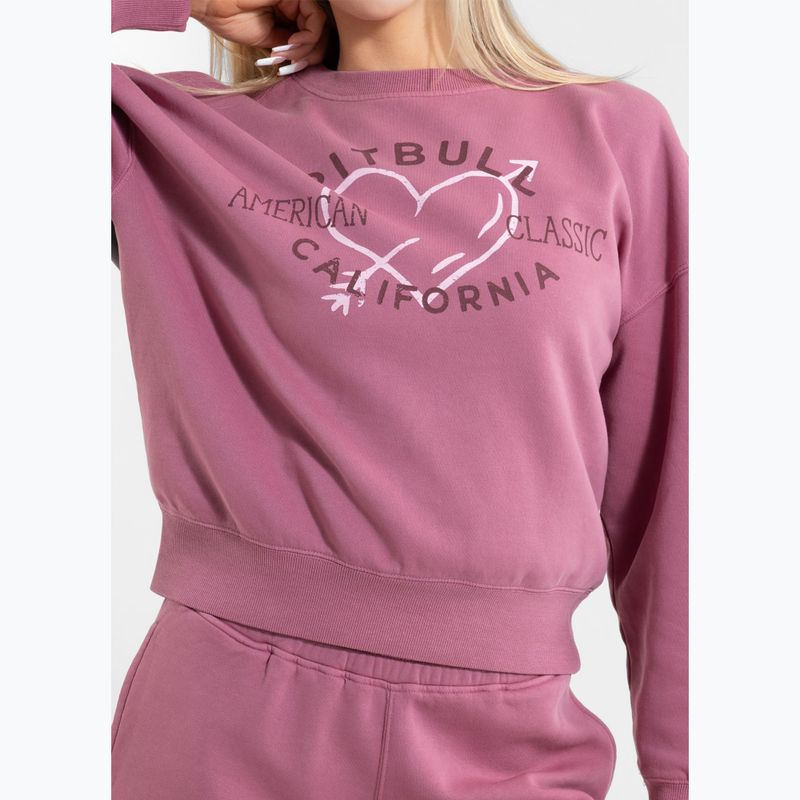 Hoodie Sweatshirt Damen Pitbull Manzanita Heart Crewneck Sweatshirt pink 4