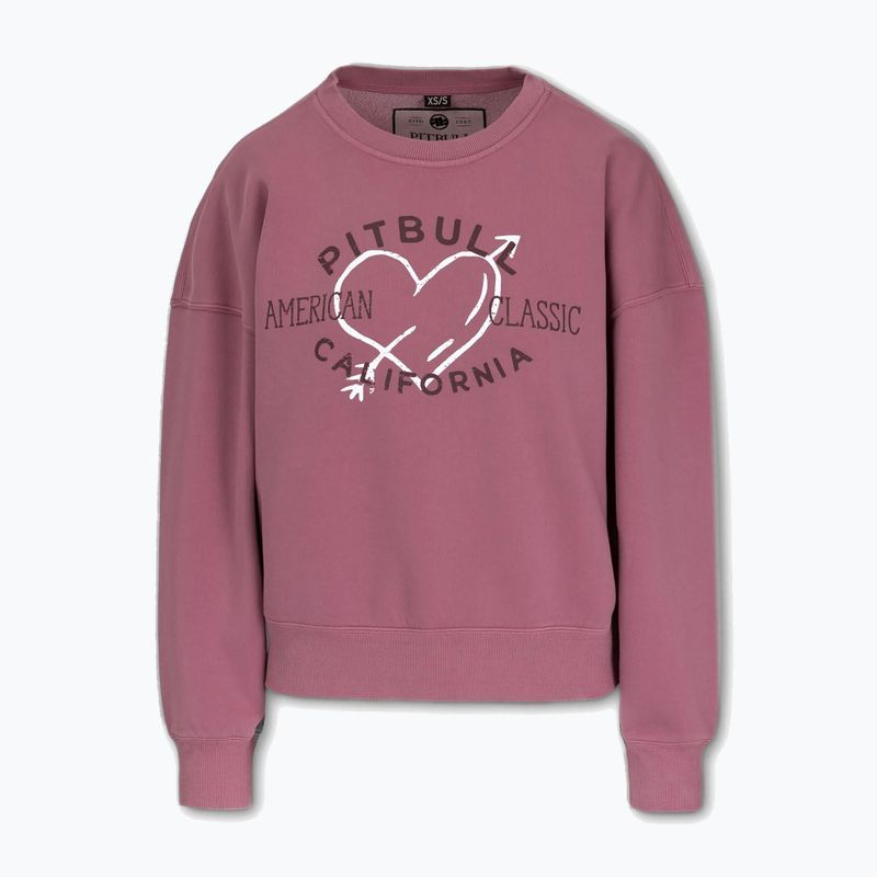 Hoodie Sweatshirt Damen Pitbull Manzanita Heart Crewneck Sweatshirt pink 6