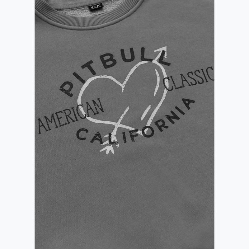 Hoodie Sweatshirt Damen Pitbull Manzanita Heart Crewneck Sweatshirt washed grey 7