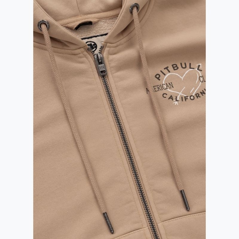 Hoodie Sweatshirt Damen Pitbull Manzanita Heart Hooded Zip Sweatshirt sand 5