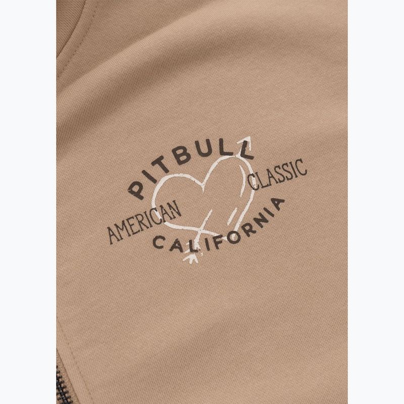 Hoodie Sweatshirt Damen Pitbull Manzanita Heart Hooded Zip Sweatshirt sand 6