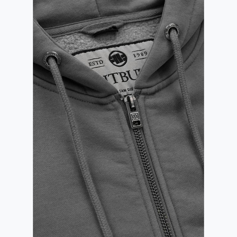 Hoodie Sweatshirt Damen Pitbull Manzanita Heart Hooded Zip Sweatshirt washed grey 6