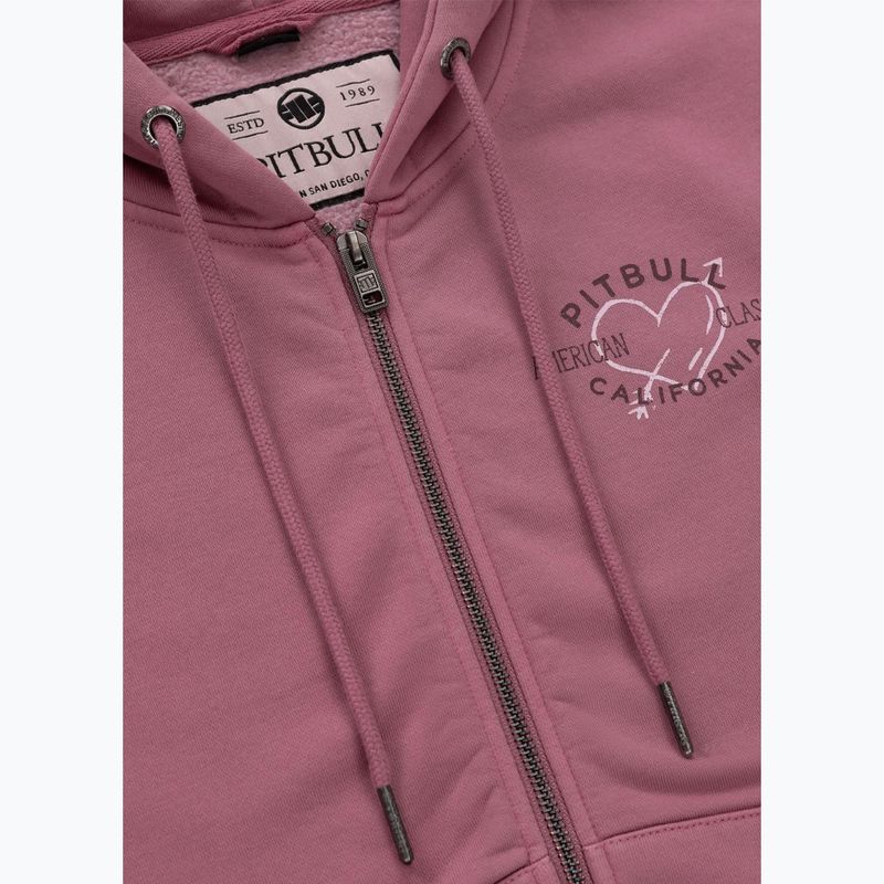 Hoodie Sweatshirt Damen Pitbull Manzanita Heart Hooded Zip Sweatshirt pink 8