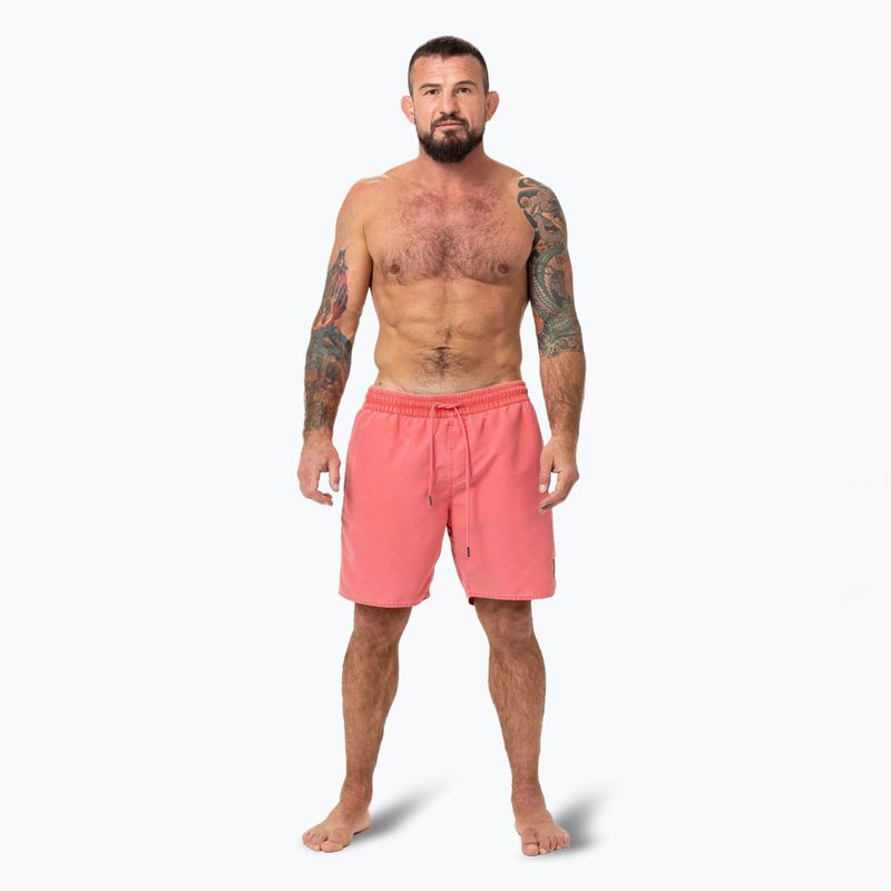 Herren Pitbull Balfour flammend rote Badeshorts 2